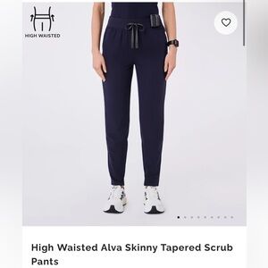 2 Figs navy Alva skinny tapered pant